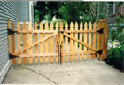 Wood Driveway Gate